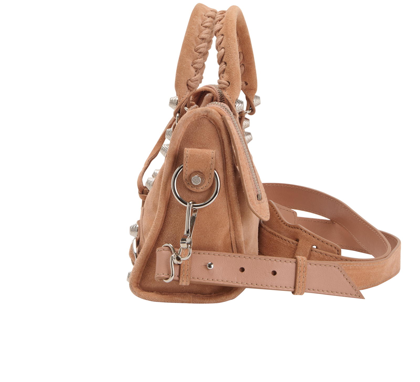 City Bag, &pound;575, Handbags, Pink, Suede, Bottom view